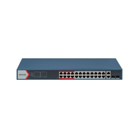 [DS-3E1326P-EI-TDA] Hikvision DS-3E1326P-EI - Switch poe inteligente 24 puertos fast ethernet
