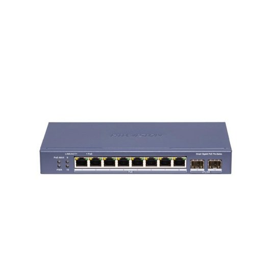 [DS-3E1510P-SI-8P2F-TDA] Hikvision DS-3E1510P-SI-8P2F - Switch PoE Gigabit, Administrable de 8 puertos