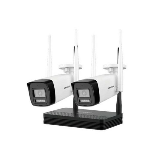 [DS-J142I(STD)/NKS422W0H-TDA] Hikvision DS-J142I(STD)/NKS422W0H - Kit IP inalámbrico 2 Mp NVS 4 canales