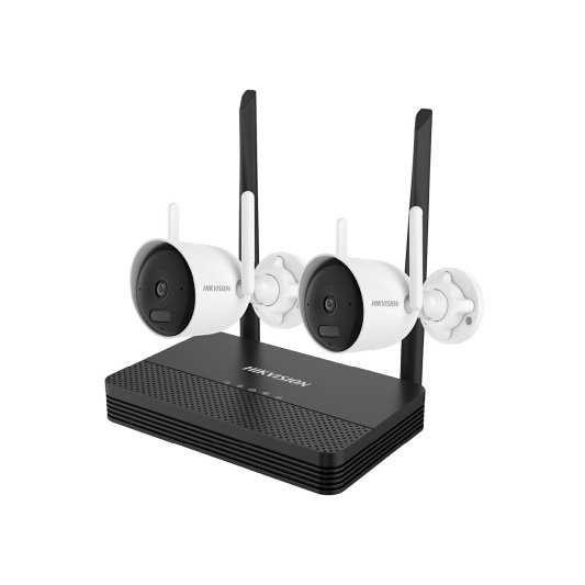 [NKS424WBH-TDA] Hikvision NKS424WBH - Kit de NVS WiFi de dos balas H.265 de 4 MP, Wi-Fi