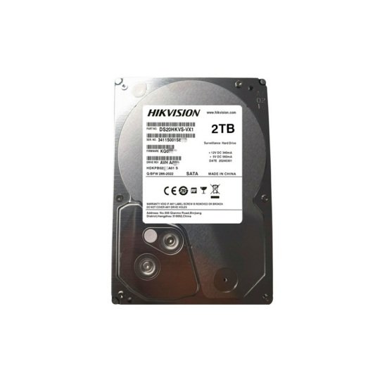 [DS20HKVS-VX1-TDA] Hikvision DS20HKVS-VX1 - Disco duro capacidad 2TB, funcionamiento 24/7