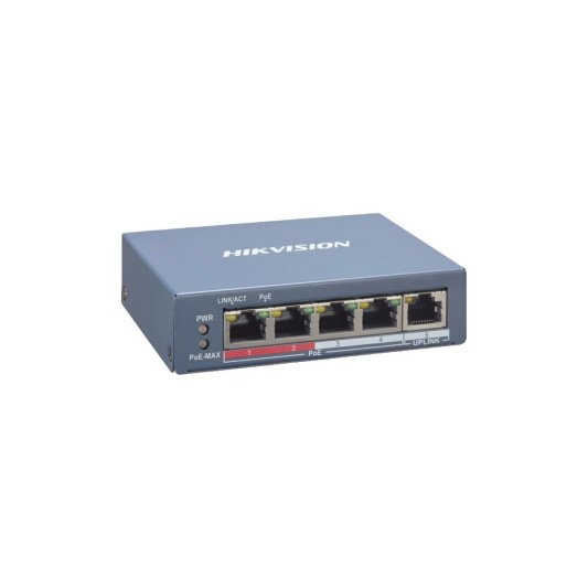 [DS-3E1105P-EI/M-TDA] Hikvision DS-3E1105P-EI/M - Switch Gigabit PoE+, monitoreable, 4 Puertos