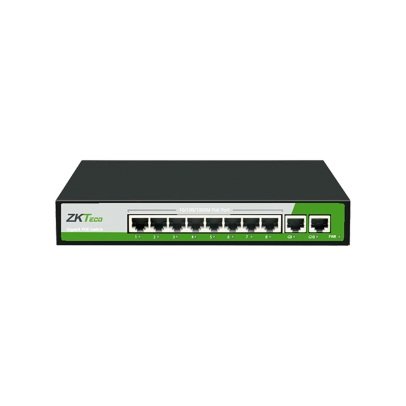 ZKTeco PE082-120-G - Switch PoE+ Gigabit de 8 puertos